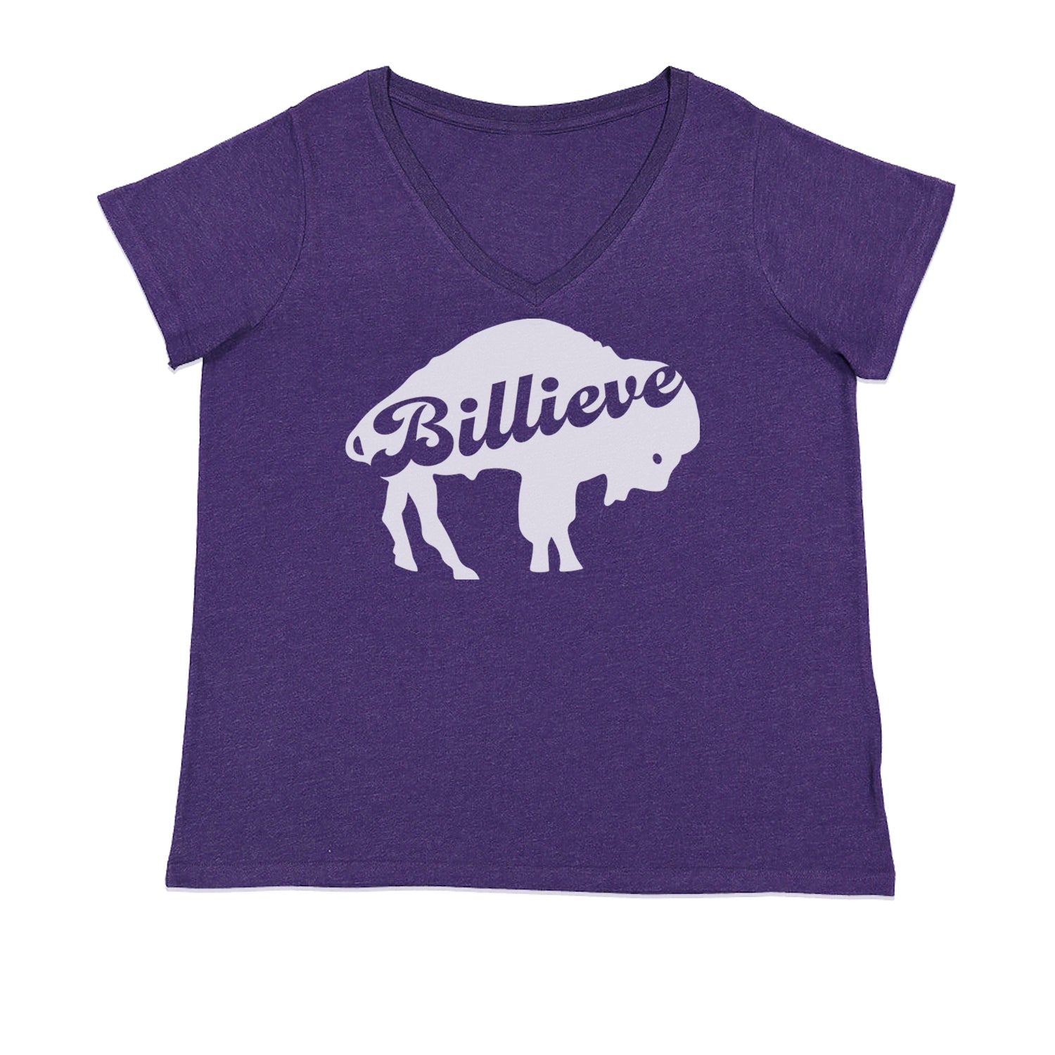 Billieve Bills Mafia Ladies V-Neck T-shirt Purple