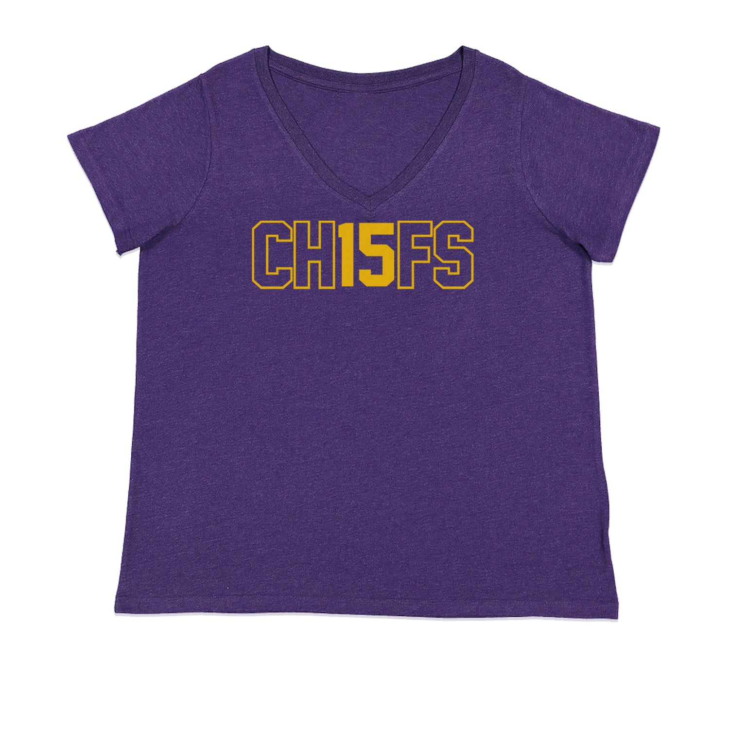Ch15fs Chief 15 Shirt Ladies V-Neck T-shirt Purple
