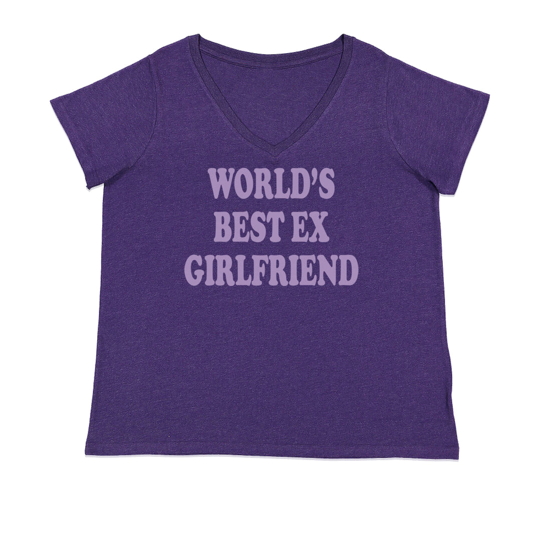 World's Best Ex Girlfriend Y2K Revenge Ladies V-Neck T-shirt Purple