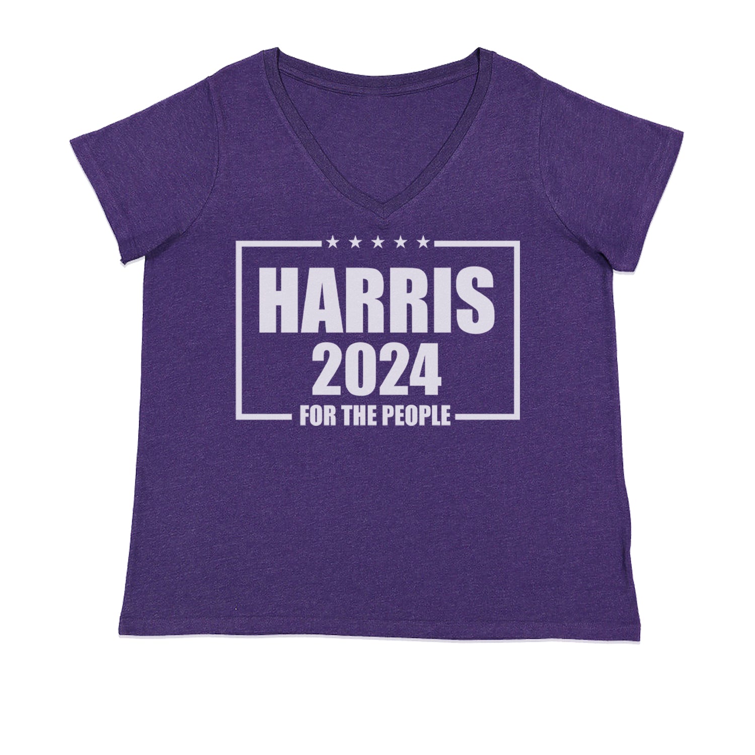 Harris 2024 - Vote For Kamala For President Ladies V-Neck T-shirt Purple