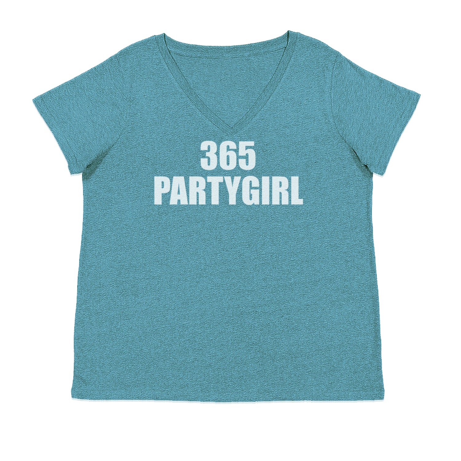 365 Party Girl Brat Girl Summer Ladies V-Neck T-shirt Surf