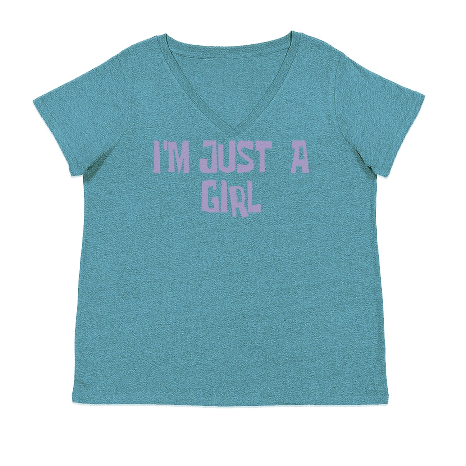 I'm Just A Girl Guts Music Ladies V-Neck T-shirt Surf