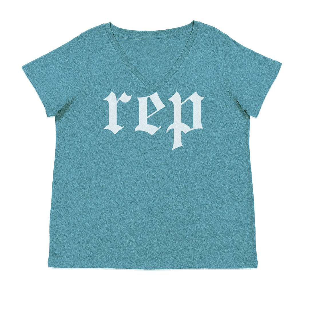 REP Reputation Eras Music Lover Gift Fan Favorite Ladies V-Neck T-shirt Surf