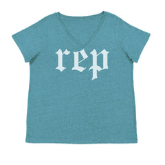 REP Reputation Eras Music Lover Gift Fan Favorite Ladies V-Neck T-shirt Surf