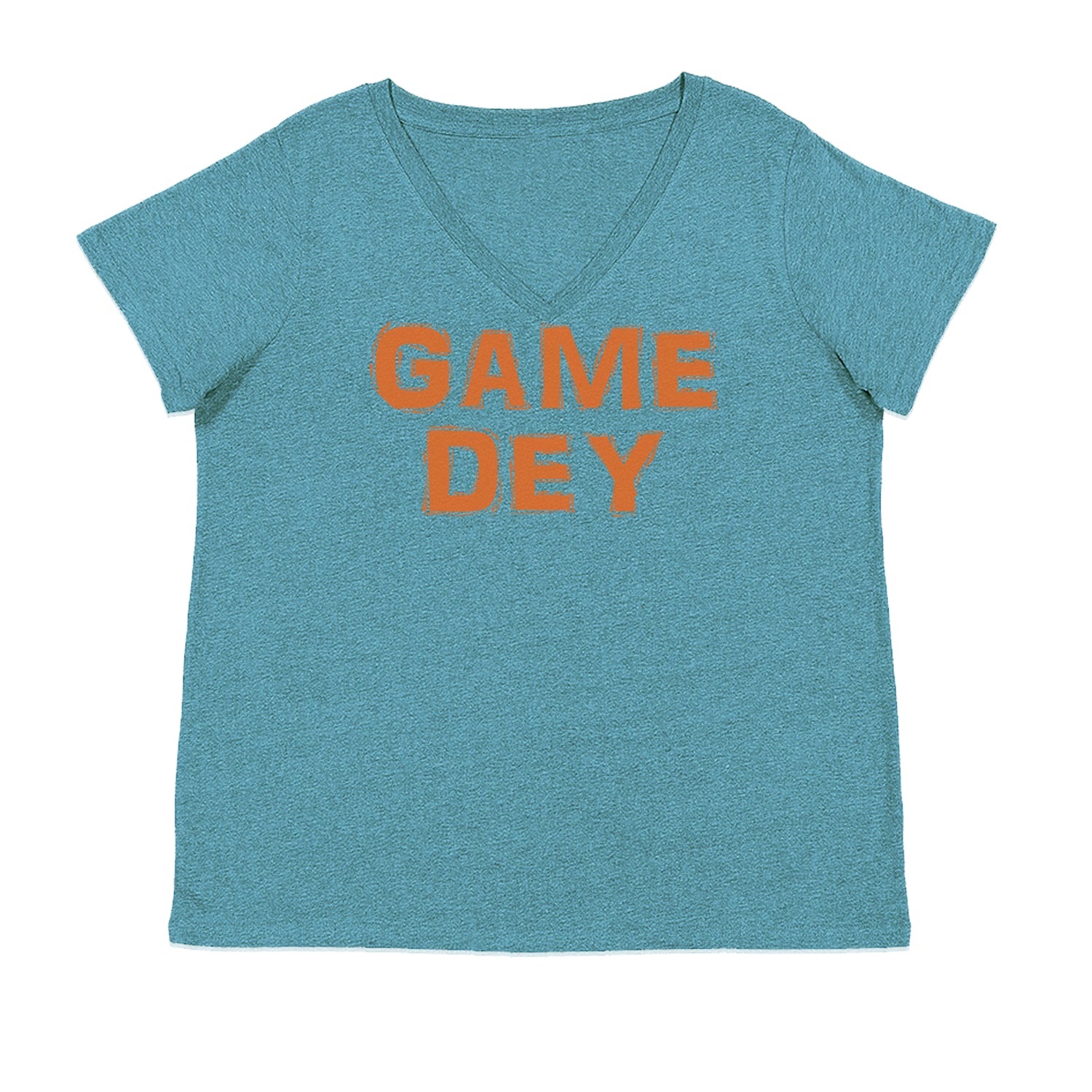 Game Dey Cincinnati Football Ladies V-Neck T-shirt Surf