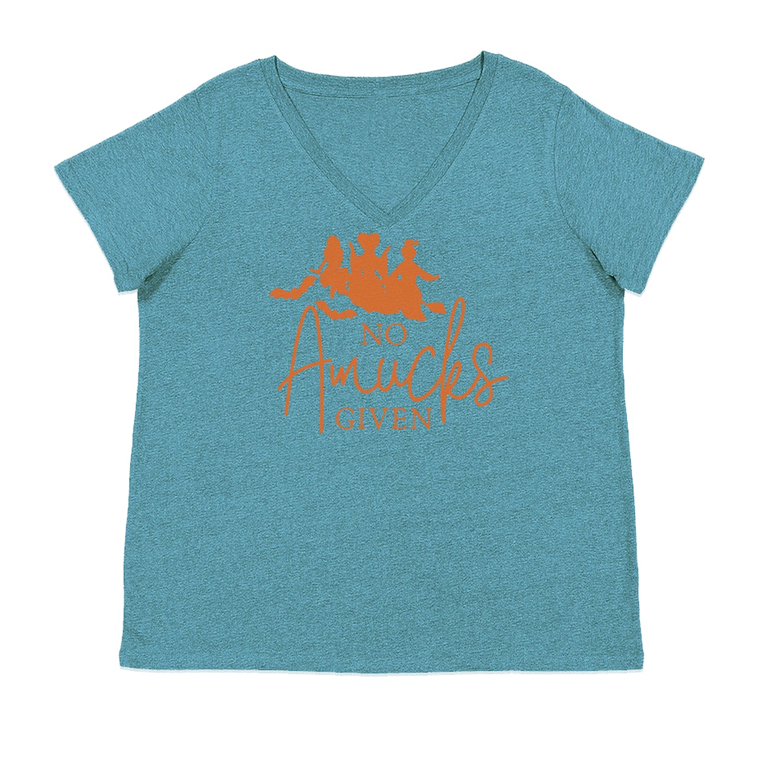 No Amucks Given Hocus Pocus Ladies V-Neck T-shirt Surf