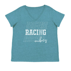 Racing Vibes Ladies V-Neck T-shirt Surf