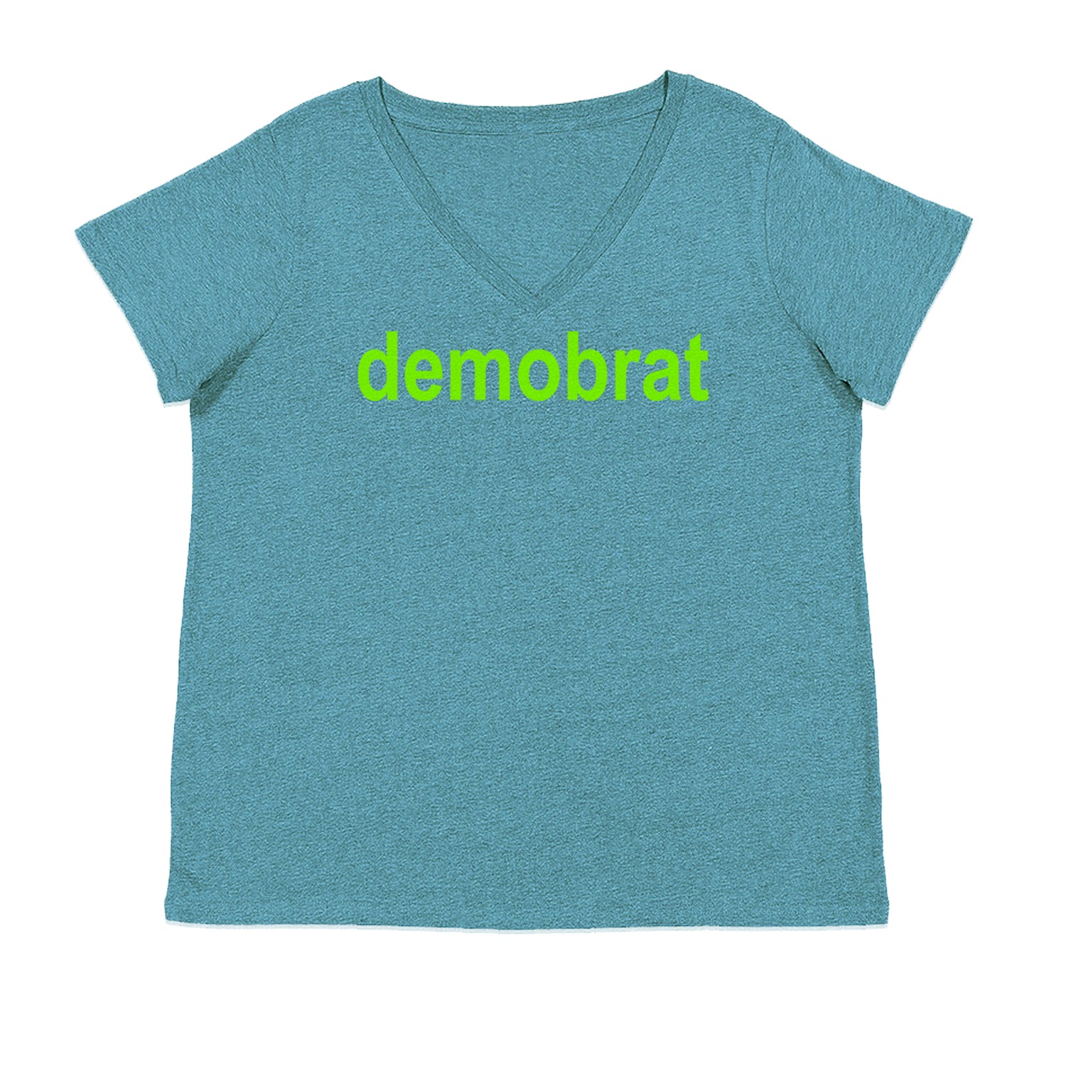 Demobrat Kamala Is Brat Vote Democrat Ladies V-Neck T-shirt Surf