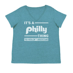 It's A Philly Thing, You Wouldn't Understand Ladies V-Neck T-shirt Surf
