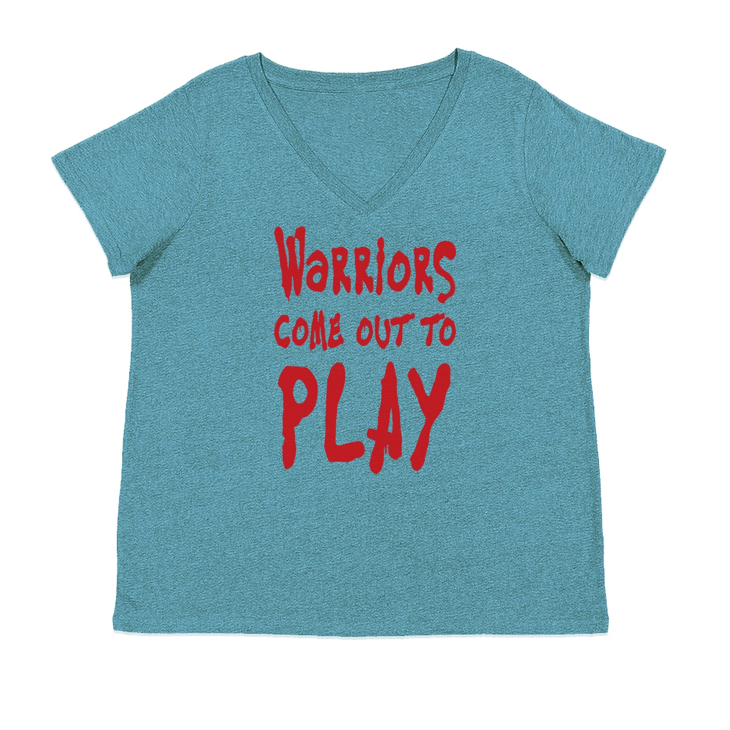 Warriors Come Out To Play  Ladies V-Neck T-shirt Surf