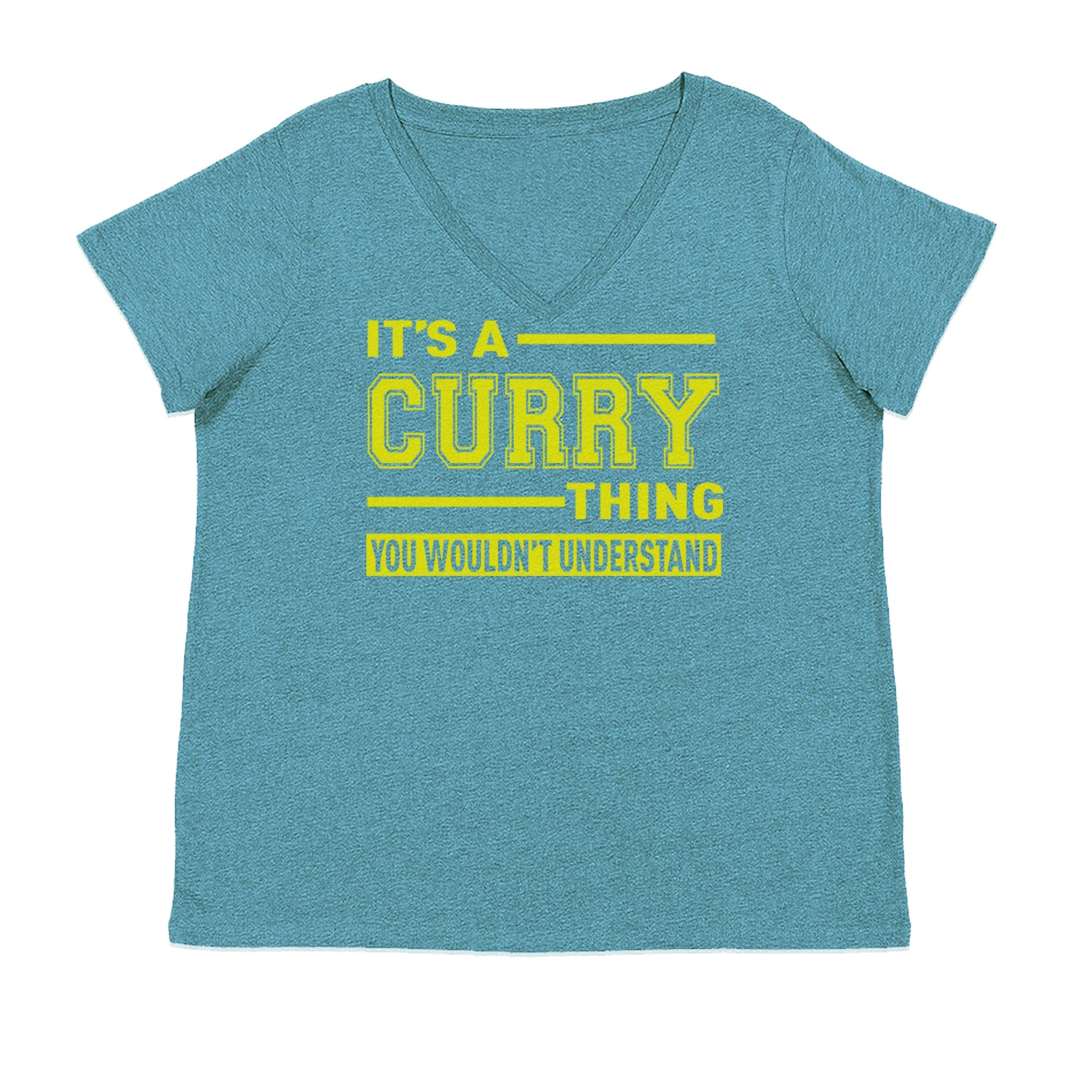 It's A Curry Thing, You Wouldn't Understand Basketball Ladies V-Neck T-shirt Surf