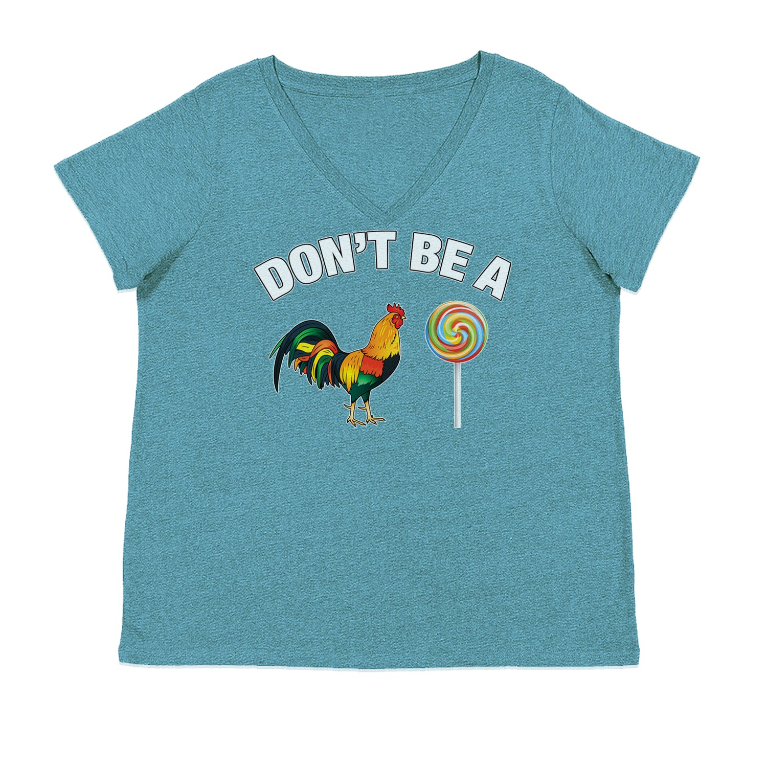 Don't Be A C-ck Sucker Funny Sarcastic Ladies V-Neck T-shirt Surf