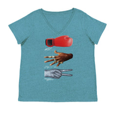 Tyson Jordan Jackson Iconic Michaels Ladies V-Neck T-shirt Surf