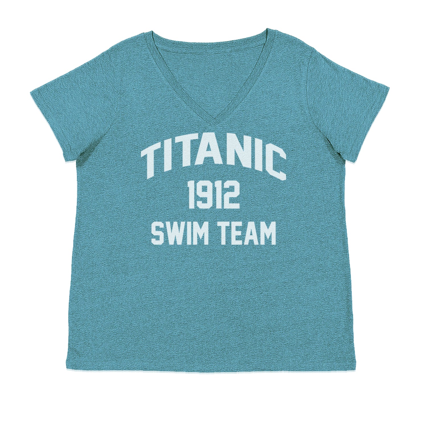Titanic Swim Team 1912 Funny Cruise Ladies V-Neck T-shirt Surf