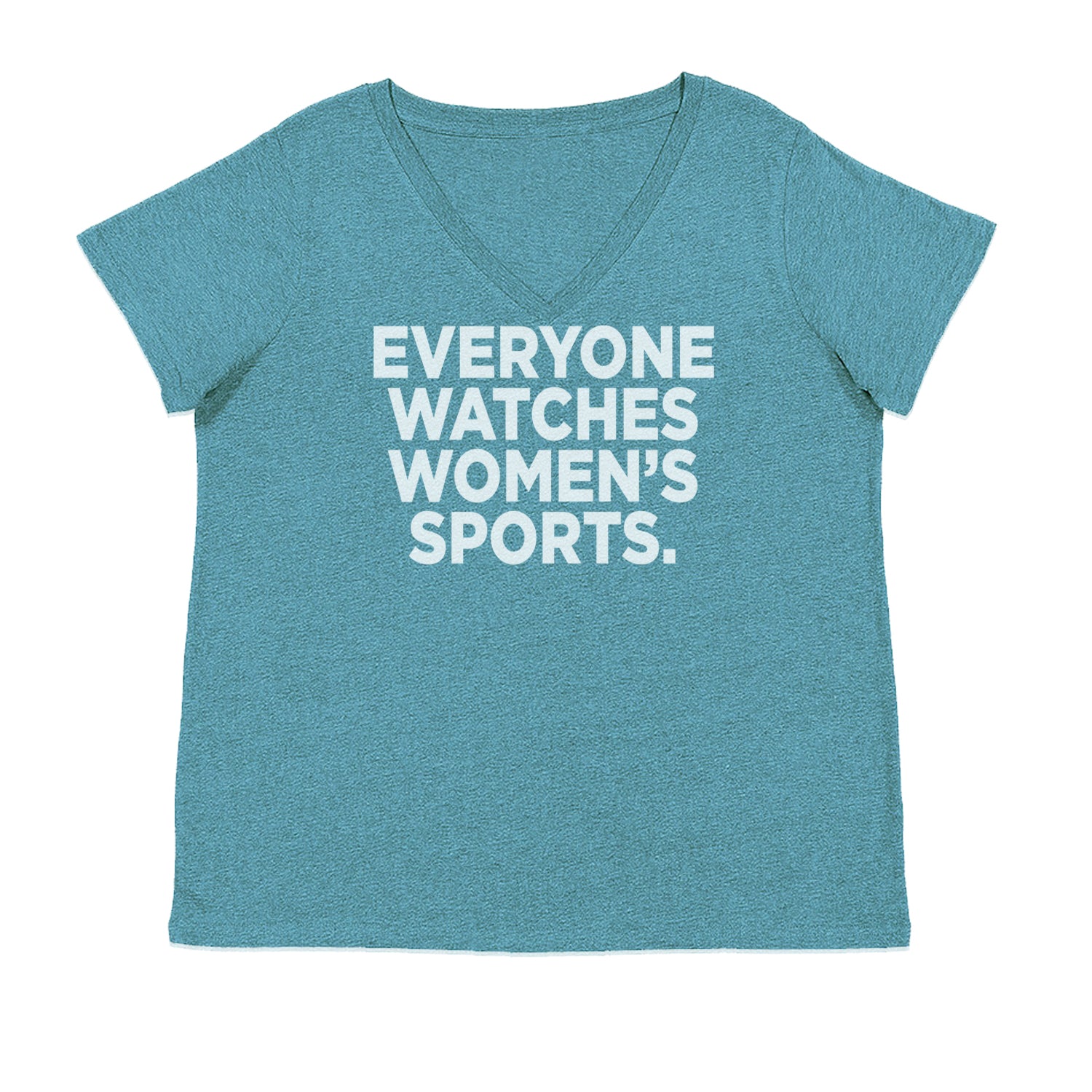 Everyone Watches Women's Sports Ladies V-Neck T-shirt Surf