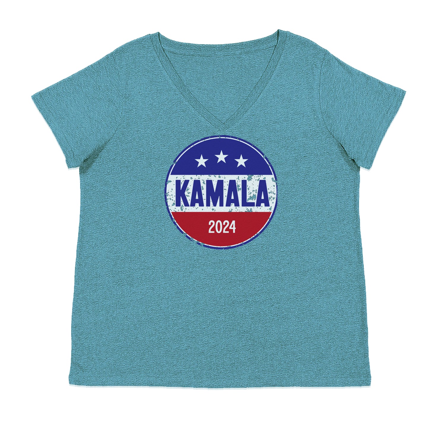 Kamala Badge 2024 - Kamala Harris For President 2024 Ladies V-Neck T-shirt Surf