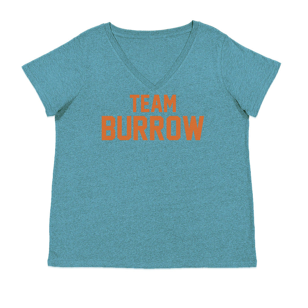 Team Burrow Cincinnati Ladies V-Neck T-shirt Surf