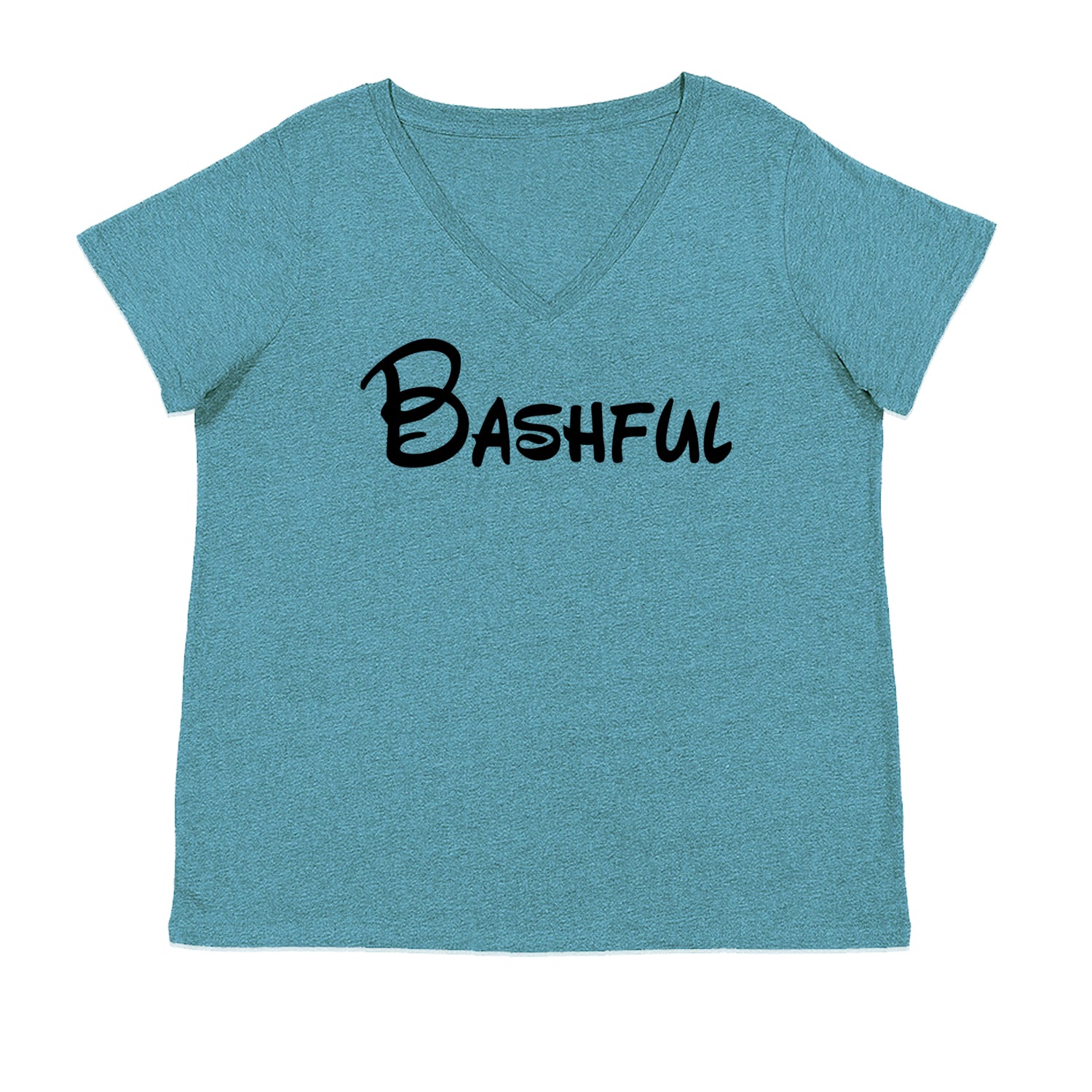 Bashful - 7 Dwarfs Costume Ladies V-Neck T-shirt Surf