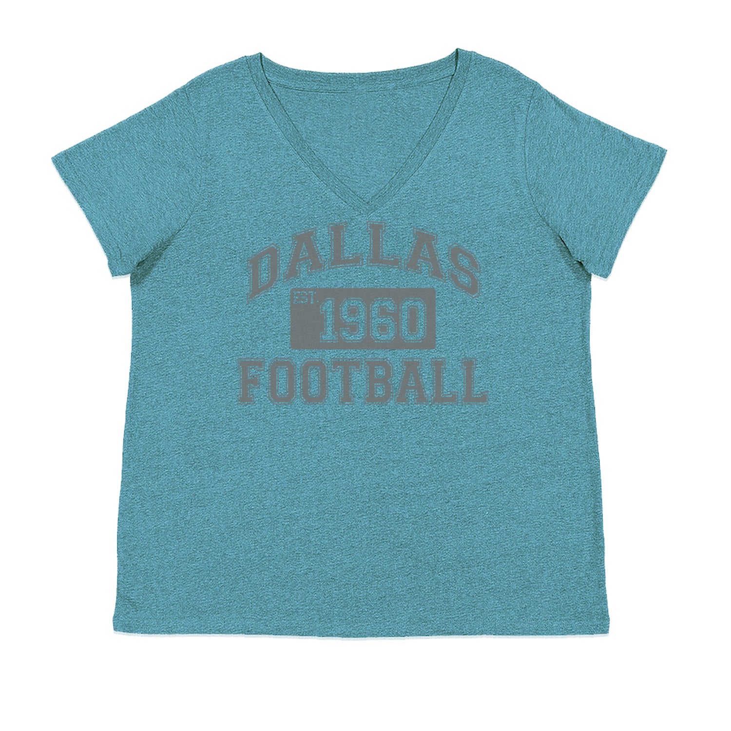 Dallas Football Established 1960 Ladies V-Neck T-shirt Surf