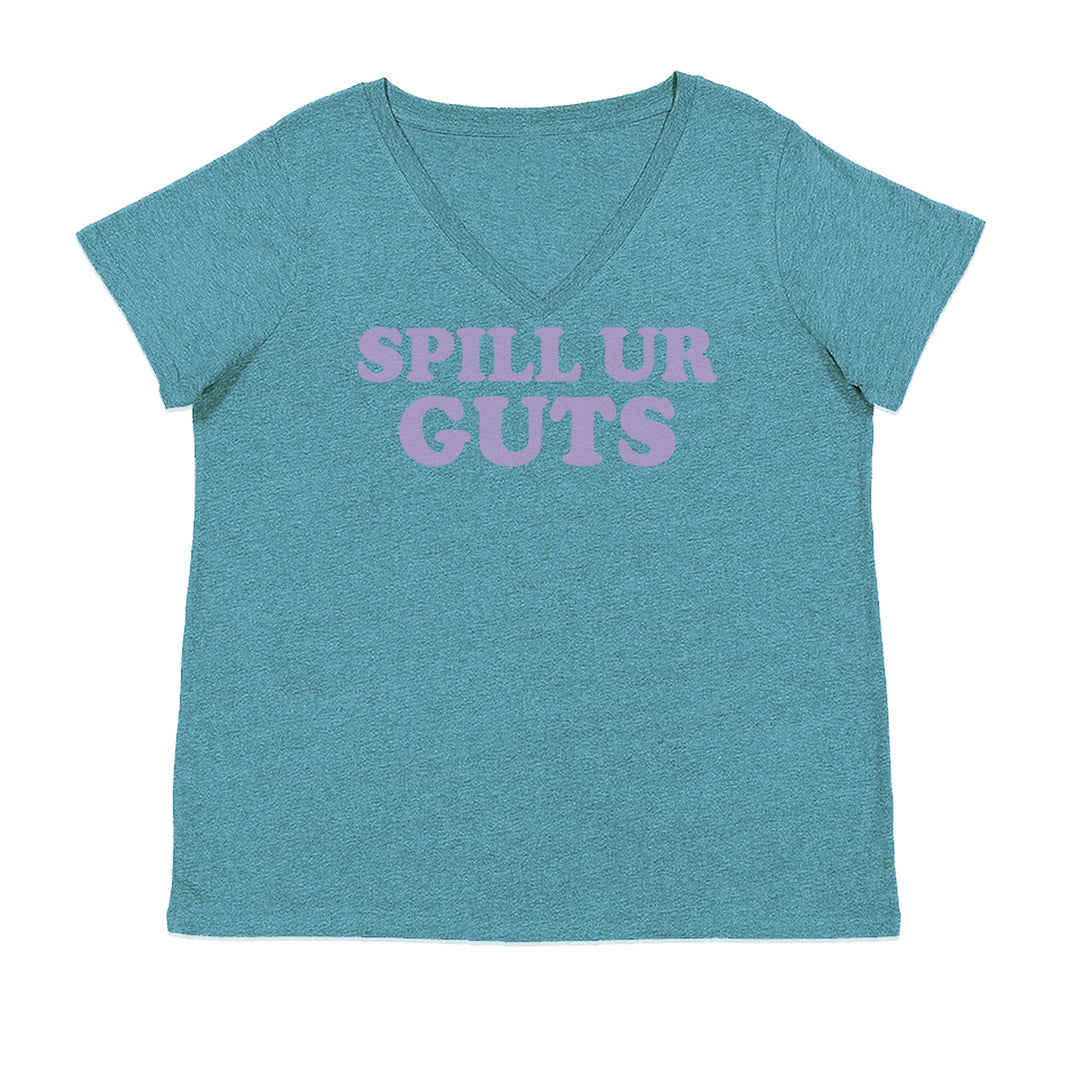 Spill Ur Guts Music Ladies V-Neck T-shirt Surf