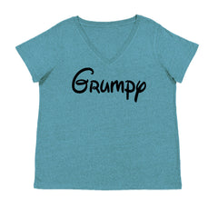Grumpy - 7 Dwarfs Costume Ladies V-Neck T-shirt Surf