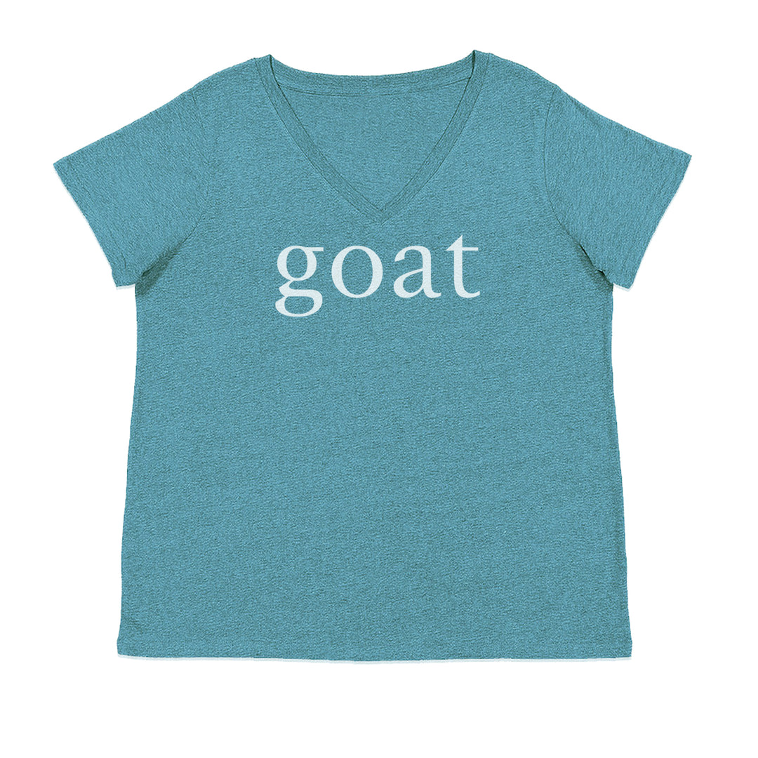 GOAT - Greatest Of All Time  Ladies V-Neck T-shirt Surf