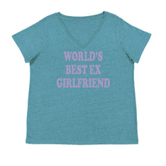 World's Best Ex Girlfriend Y2K Revenge Ladies V-Neck T-shirt Surf