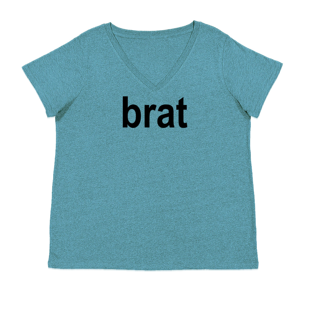 Brat Lime Green I'm So Julia Ladies V-Neck T-shirt Surf