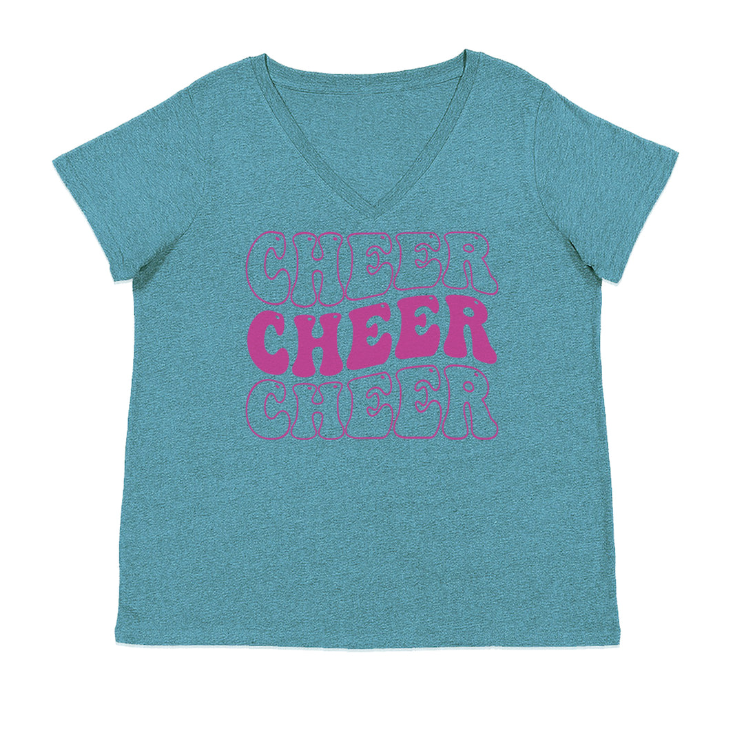 Cheer Cheer Cheer Ladies V-Neck T-shirt Surf