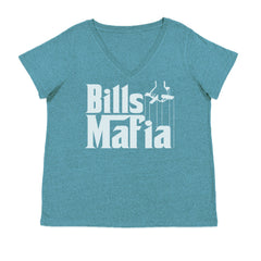 Mafia Bills Mafia Godfather Ladies V-Neck T-shirt Surf