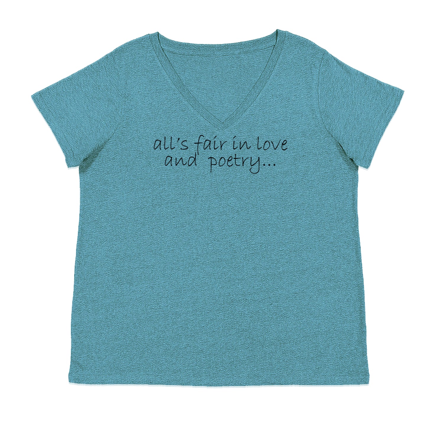 All's Fair In Love And Poetry TTPD Poets Department Ladies V-Neck T-shirt Surf