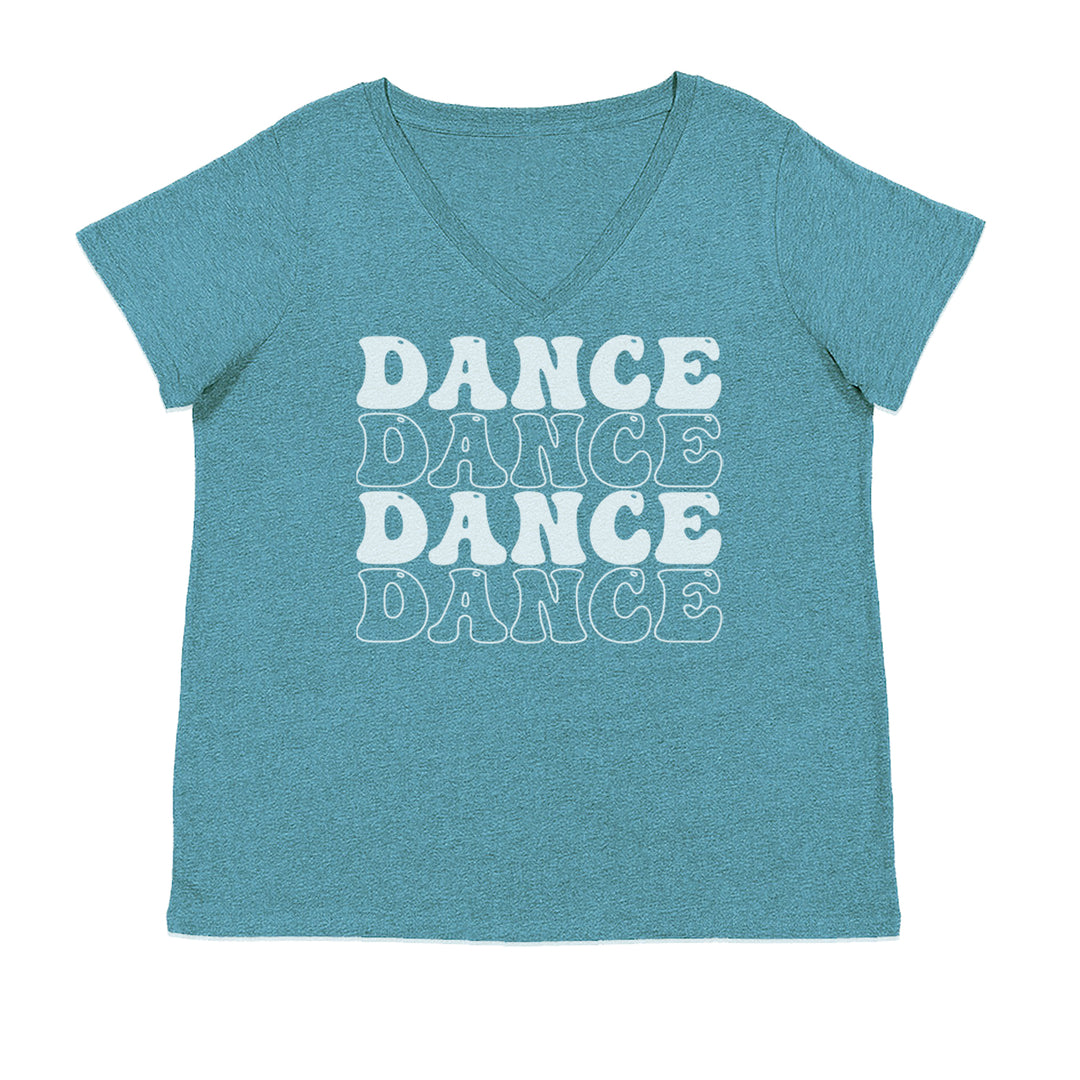 Dance Dance Dance Dance Ladies V-Neck T-shirt Surf