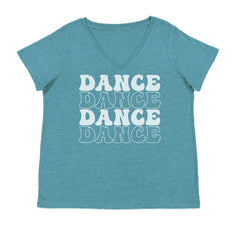Dance Dance Dance Dance Ladies V-Neck T-shirt Surf