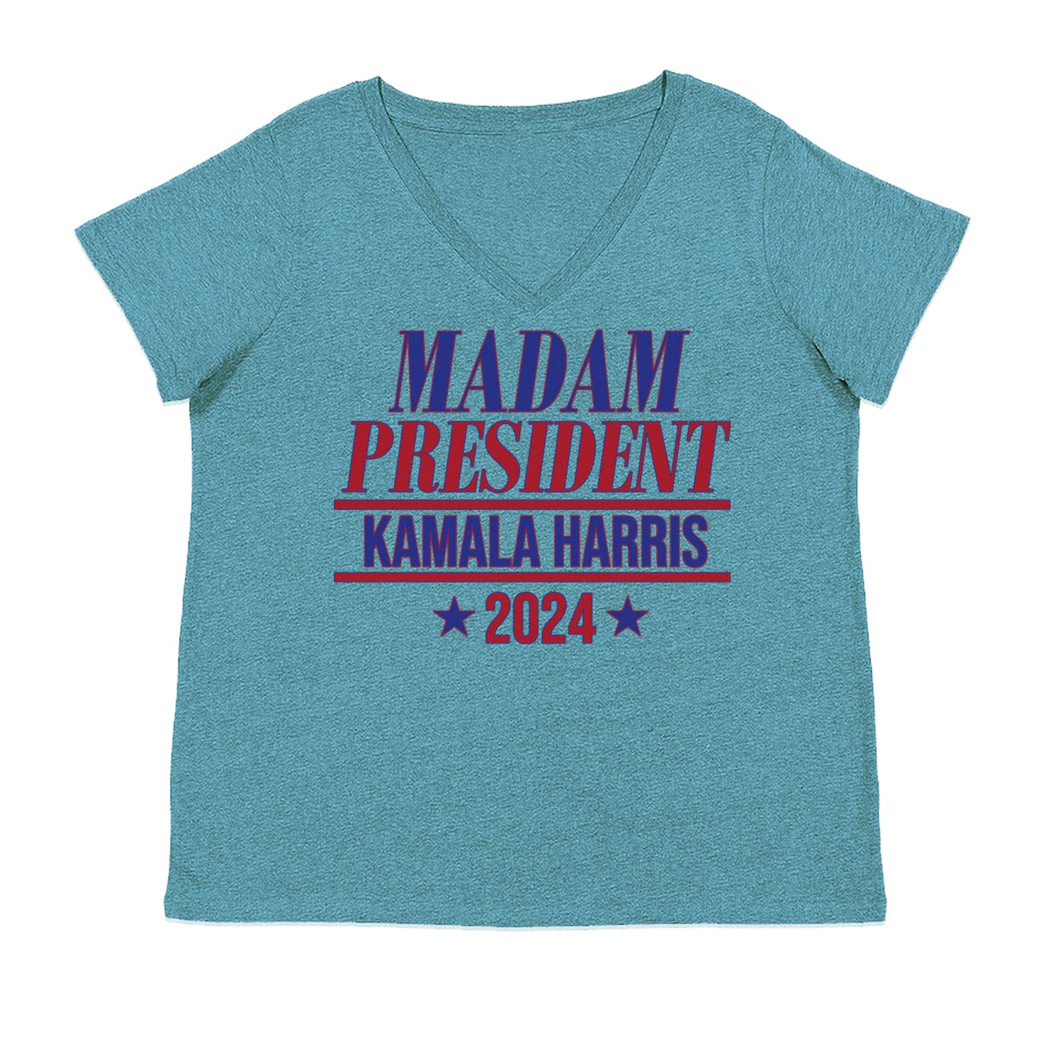 Madam President - Support kamala Harris For President 2024 Ladies V-Neck T-shirt Surf