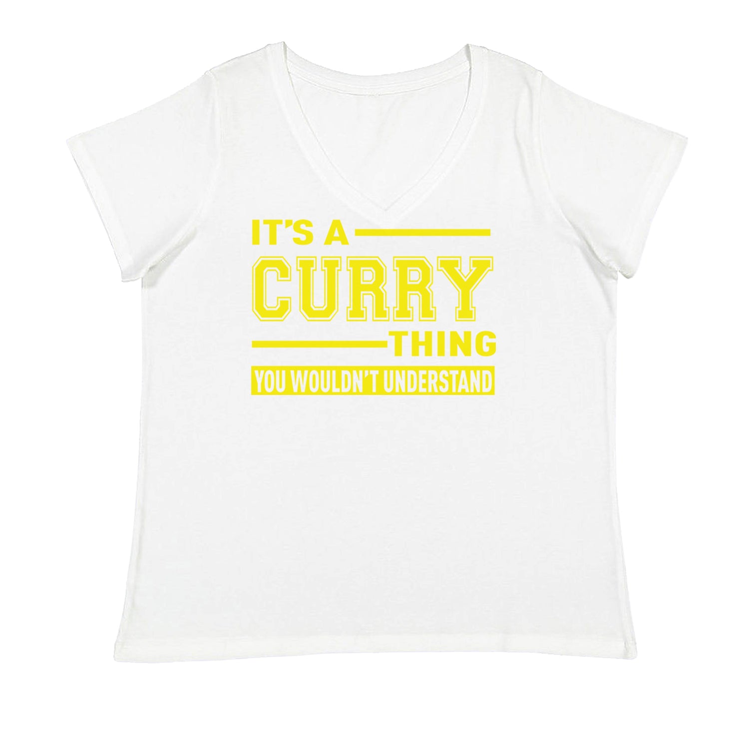 It's A Curry Thing, You Wouldn't Understand Basketball Ladies V-Neck T-shirt White