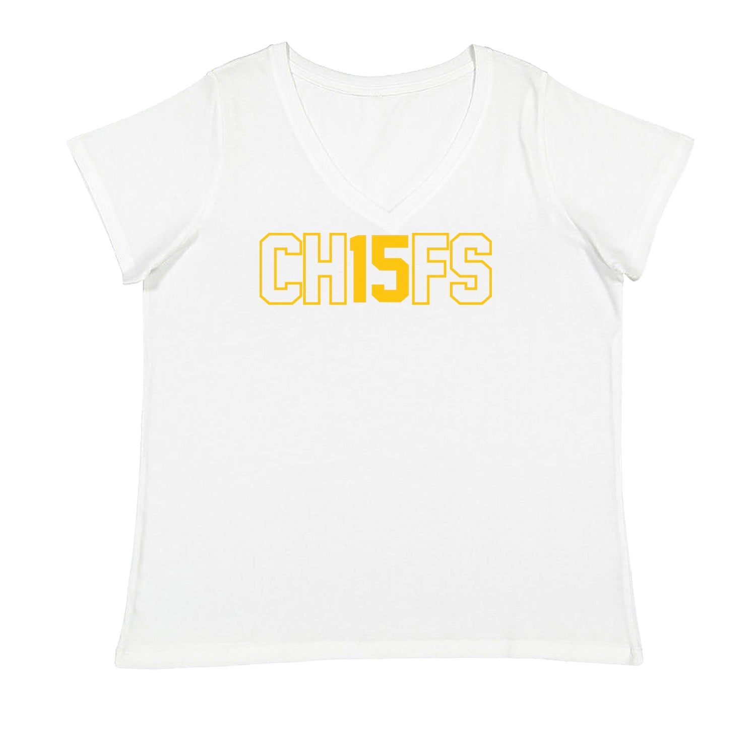 Ch15fs Chief 15 Shirt Ladies V-Neck T-shirt White