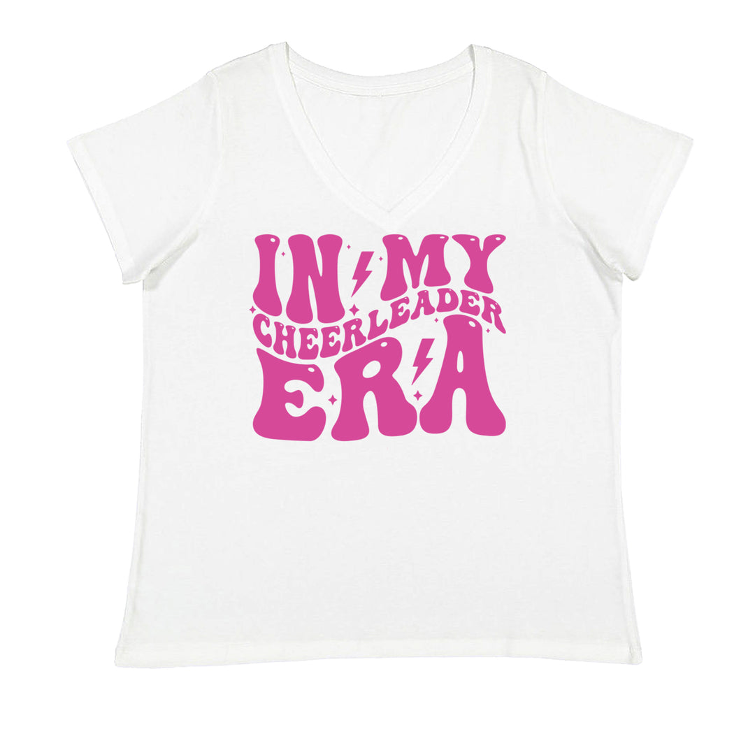 In My Cheerleader Era Ladies V-Neck T-shirt White