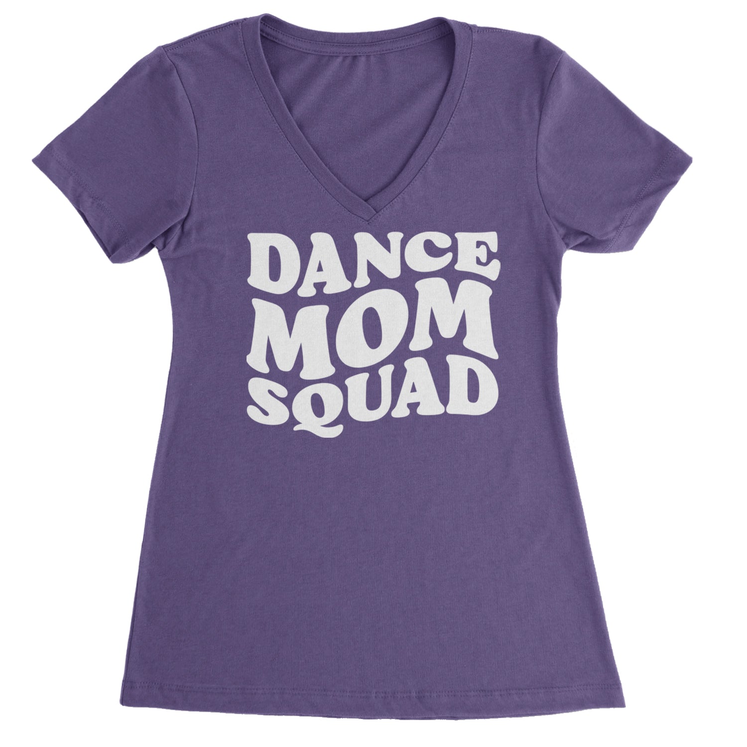 Dance Mom Squad Ladies V-Neck T-shirt Purple