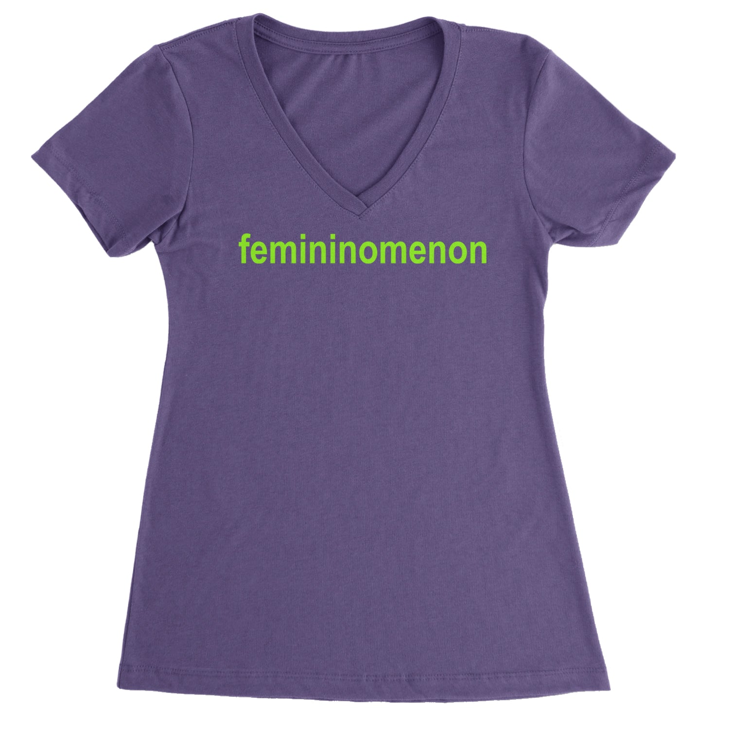 Femininomenon Female Empowerment Ladies V-Neck T-shirt Purple