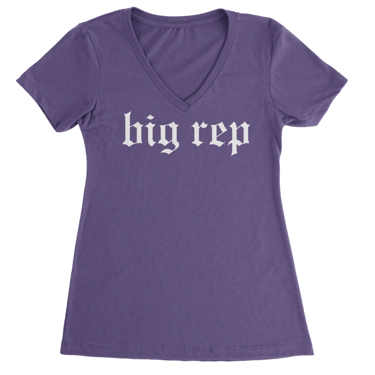 Big Rep Reputation Music Lover Gift Fan Favorite Ladies V-Neck T-shirt Purple