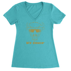 We Coming Coach Prime Colorado Ladies V-Neck T-shirt Surf