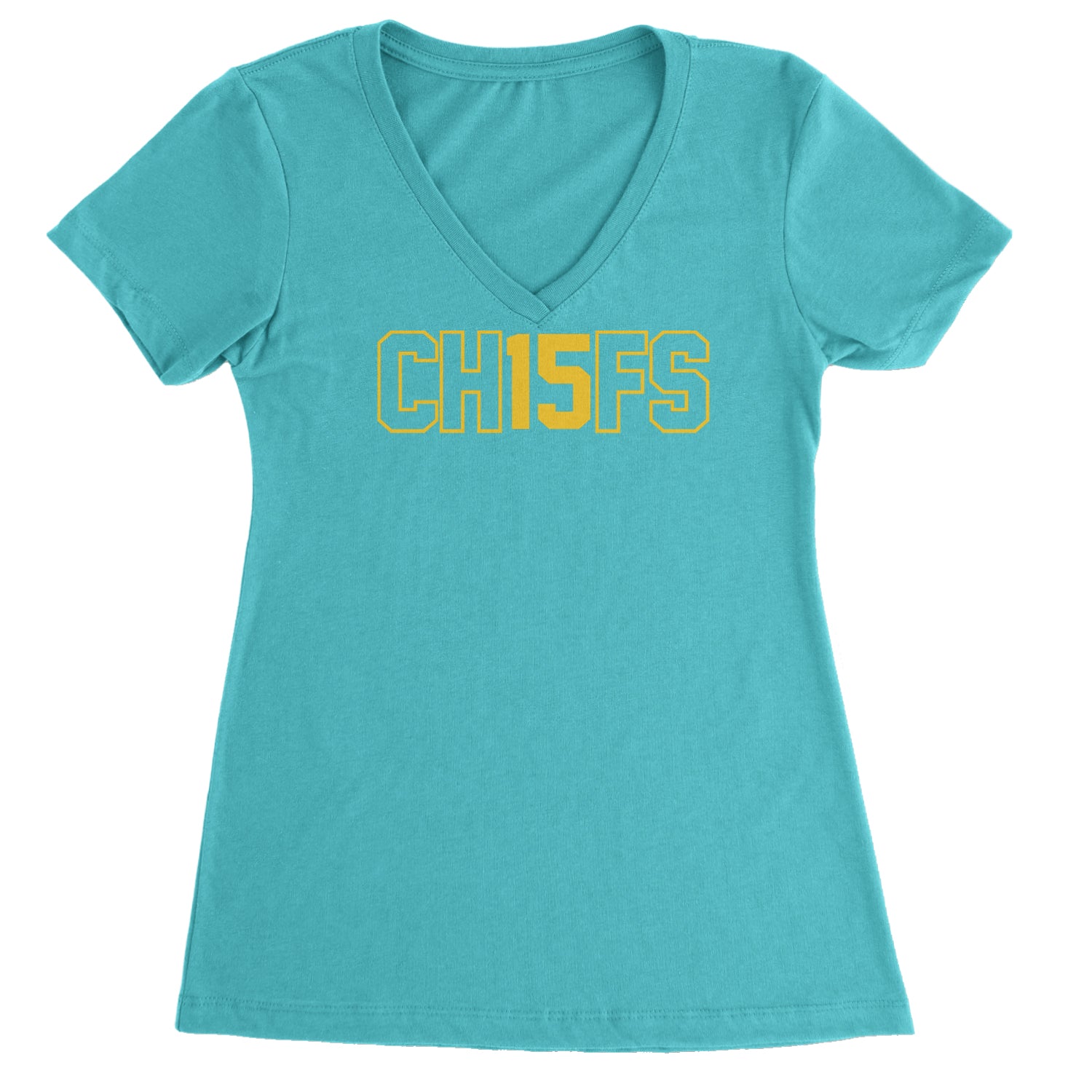 Ch15fs Chief 15 Shirt Ladies V-Neck T-shirt Black