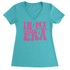 In My Cheerleader Era Ladies V-Neck T-shirt Surf