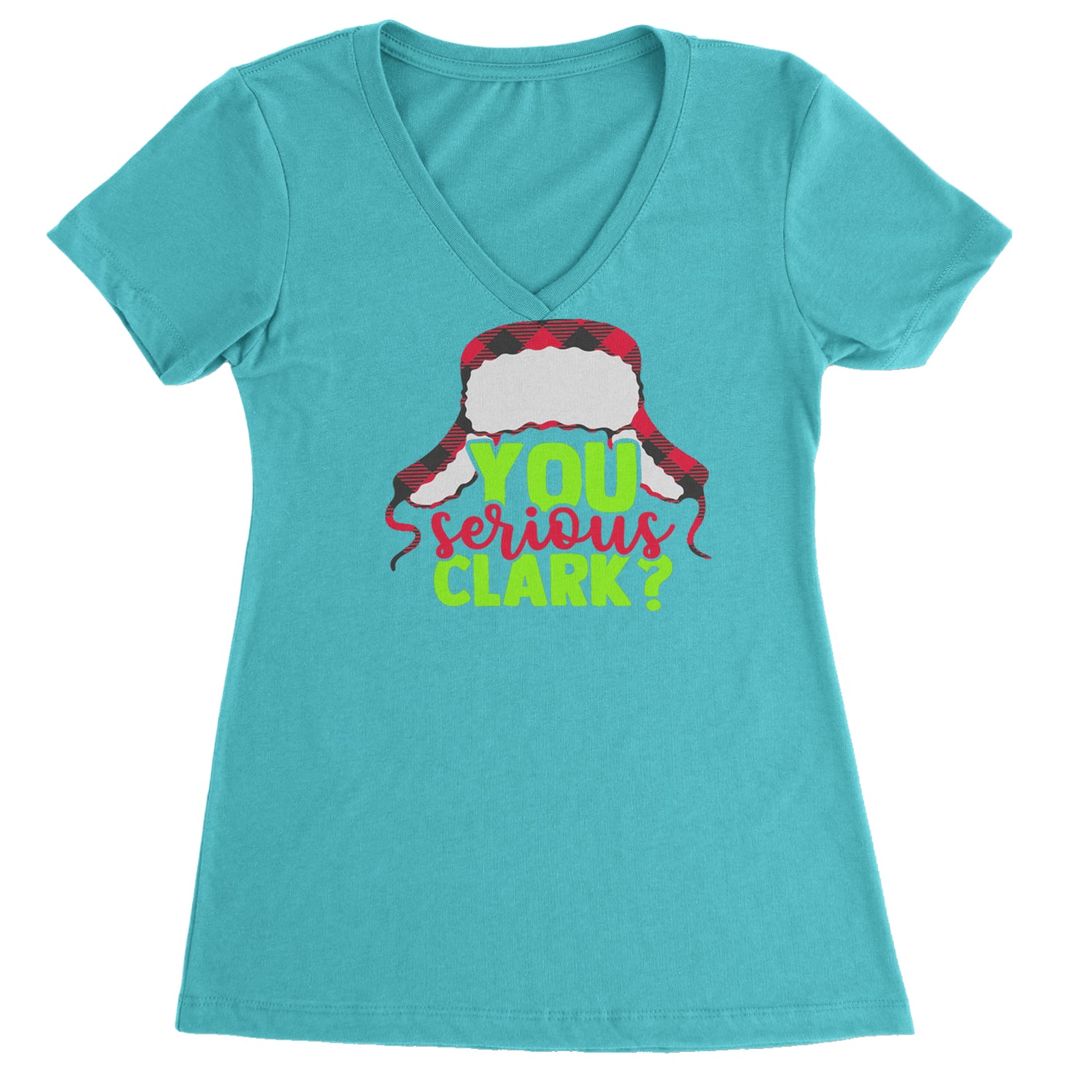 You Serious Clark? Griswold Ladies V-Neck T-shirt Surf