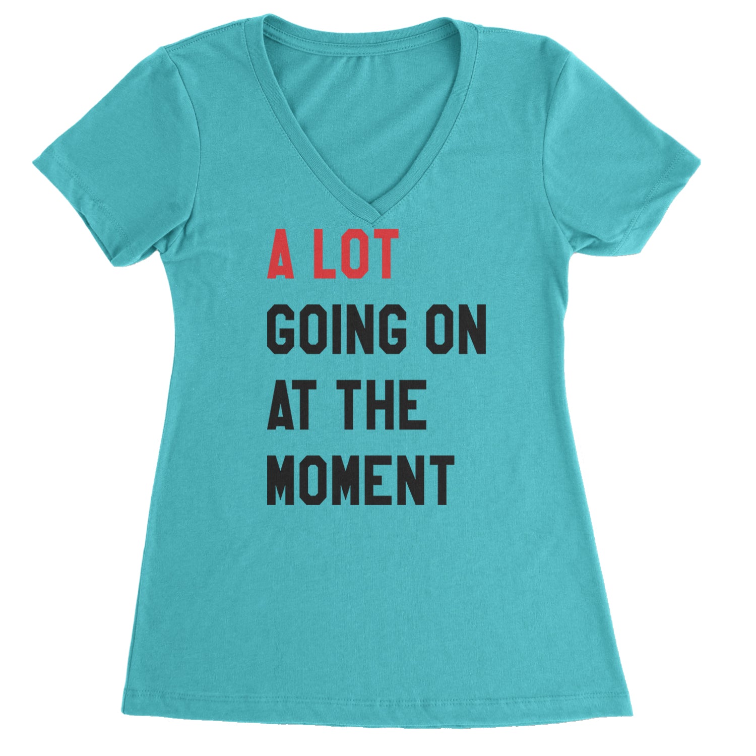 A Lot Going On At The Moment New TTPD Poet Department Ladies V-Neck T-shirt Surf