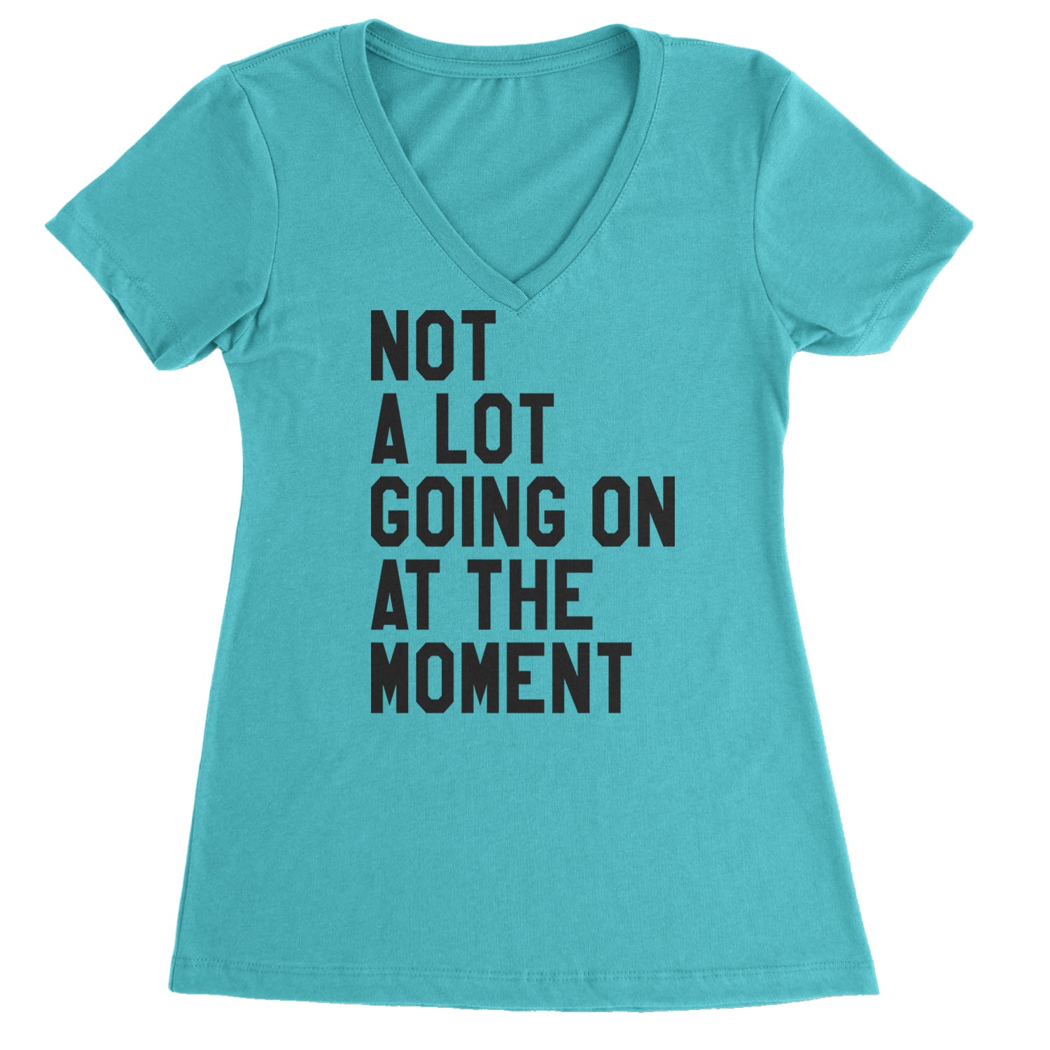 NOT A Lot Going On At The Moment Feeling 22 TTPD Ladies V-Neck T-shirt White