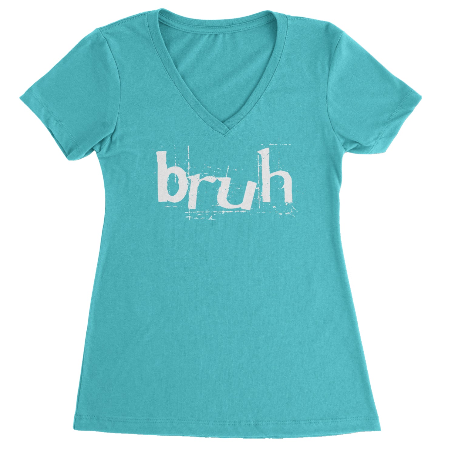 Fresh Seriously Bruh Brah Bro Dude, Hip Hop Urban Slang T-Shirt  Ladies V-Neck T-shirt Black
