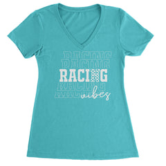 Racing Vibes Ladies V-Neck T-shirt Surf