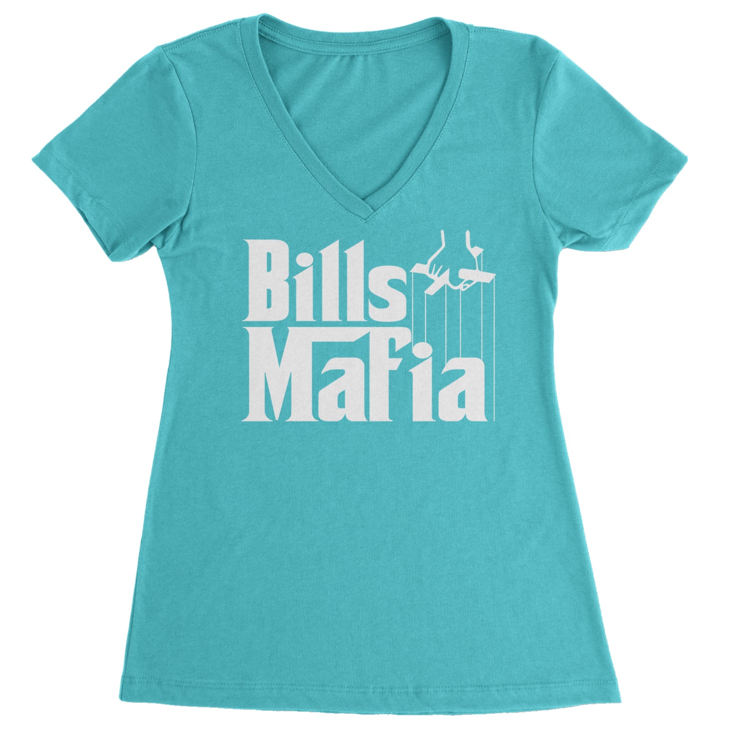 Mafia Bills Mafia Godfather Ladies V-Neck T-shirt Surf