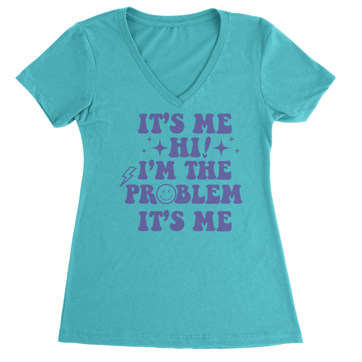 It's Me Hi I'm The Problem Ladies V-Neck T-shirt Surf